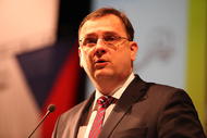 Petr Nečas, předseda Vlády ČR, na zahájení konference ISSS 2011