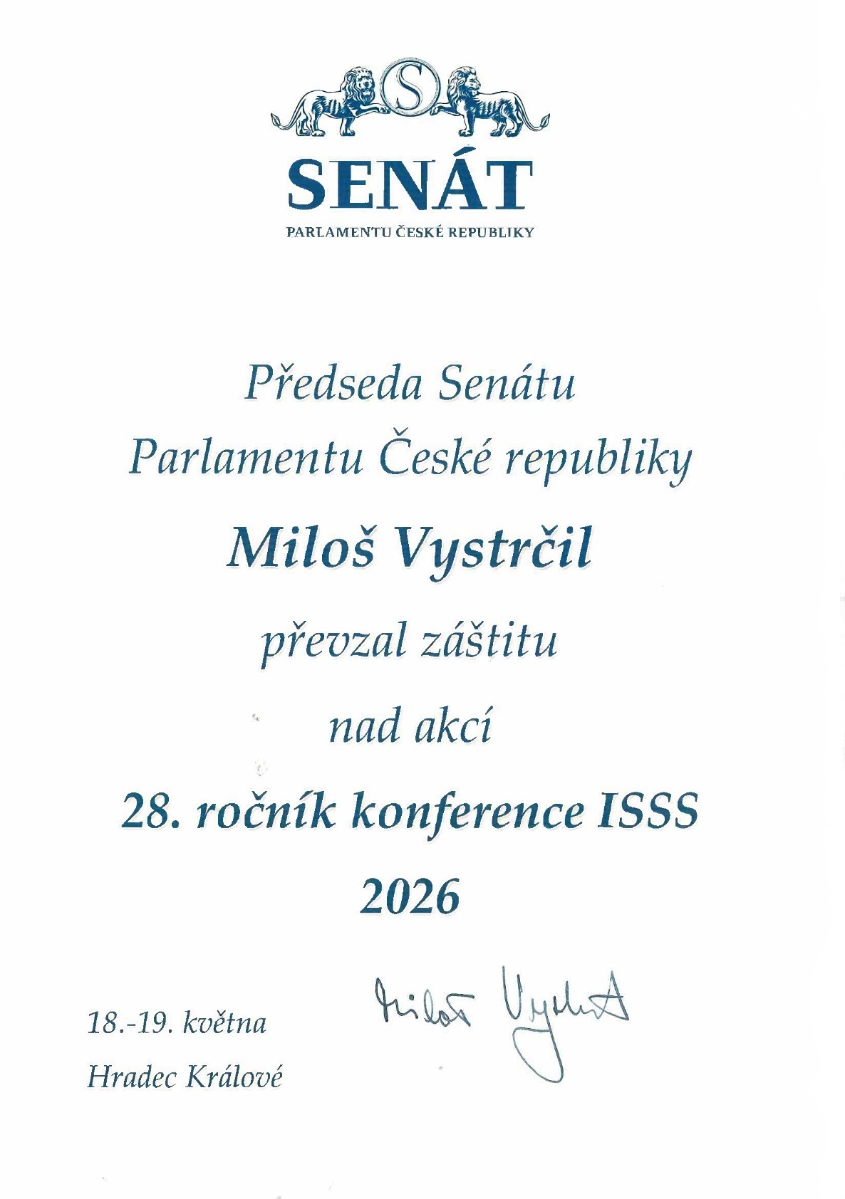 Miloš Vystrčil Miloš Vystrčil
